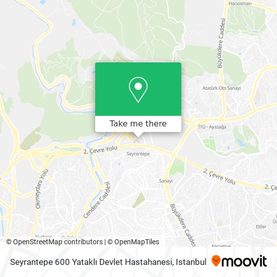 Seyrantepe 600 Yataklı Devlet Hastahanesi map