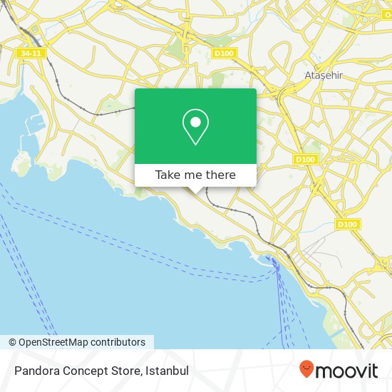 Pandora Concept Store map