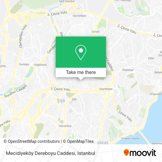 Mecidiyeköy Dereboyu Caddesi map