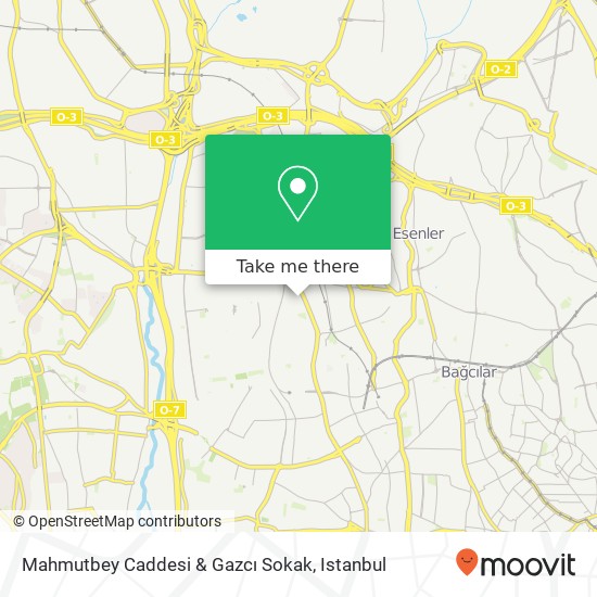 Mahmutbey Caddesi & Gazcı Sokak map