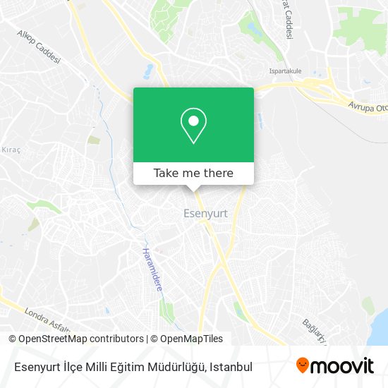 Esenyurt İlçe Milli Eğitim Müdürlüğü map