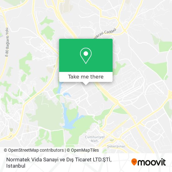 Normatek Vida Sanayi ve Dış Ticaret LTD.ŞTİ map