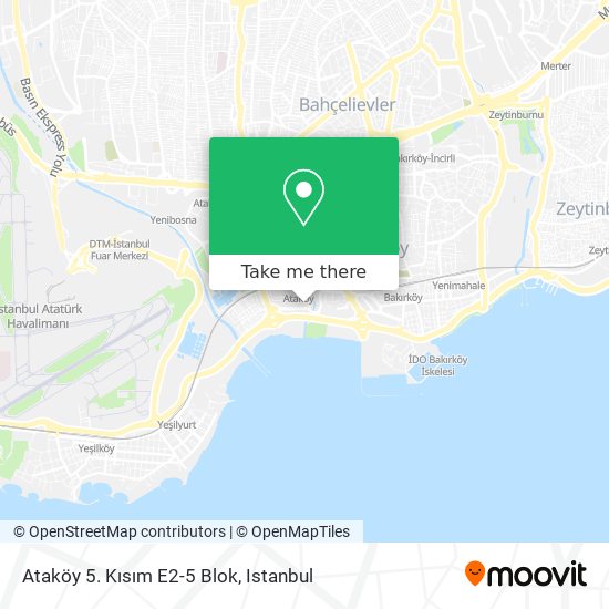 Ataköy 5. Kısım E2-5 Blok map
