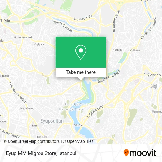 Eyup MM Migros Store map