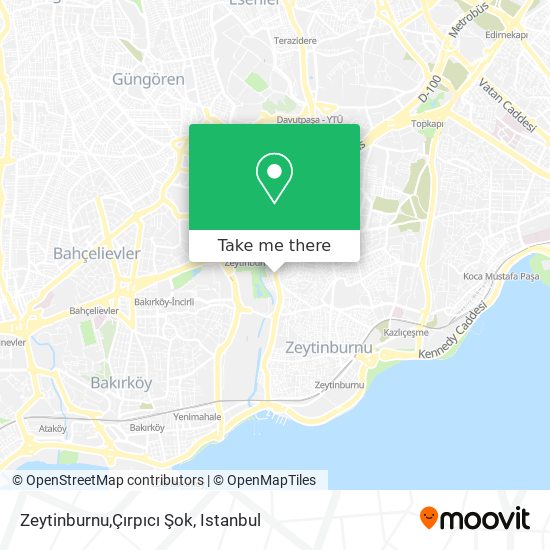 Zeytinburnu,Çırpıcı Şok map