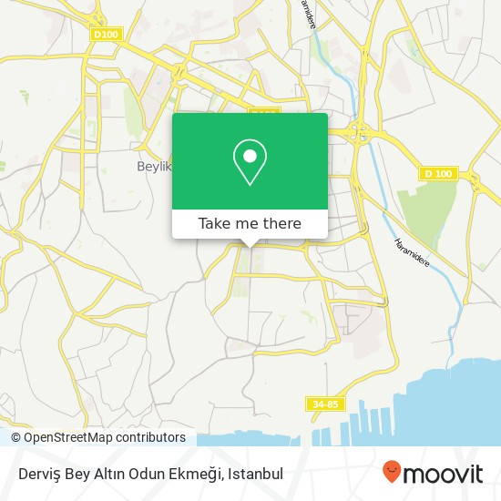 Derviş Bey Altın Odun Ekmeği map