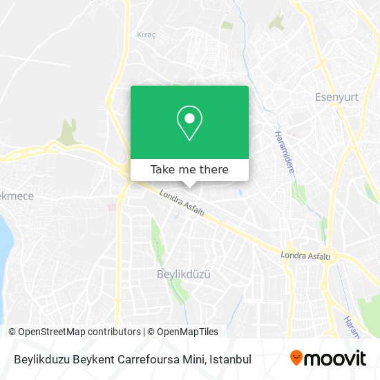 Beylikduzu Beykent Carrefoursa Mini map