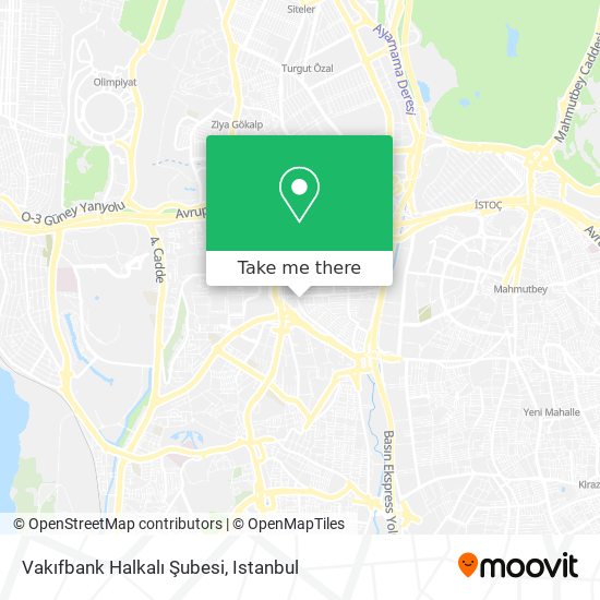 Vakıfbank Halkalı Şubesi map