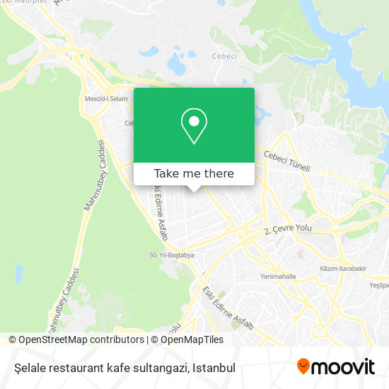 Şelale restaurant kafe sultangazi map