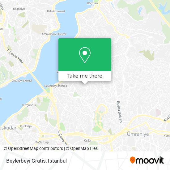 Beylerbeyi Gratis map