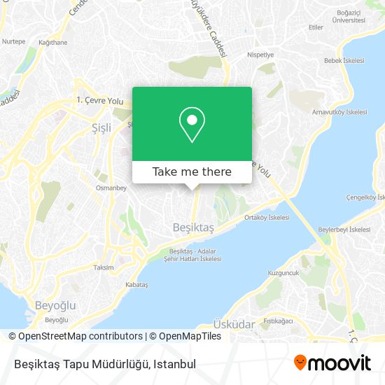 Beşiktaş Tapu Müdürlüğü map