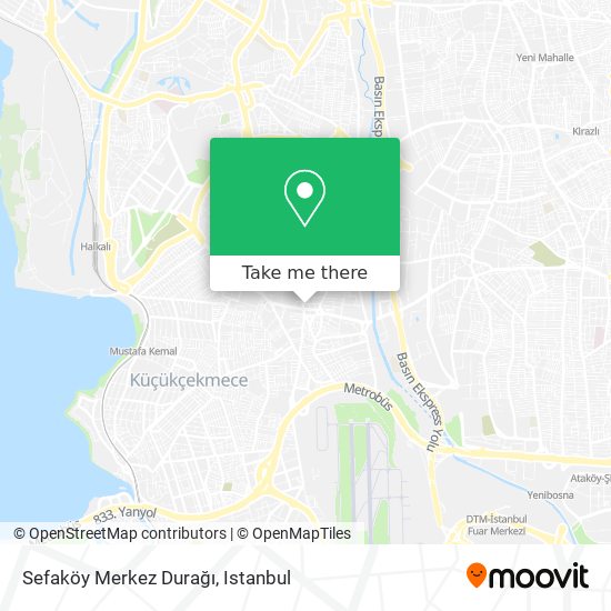 Sefaköy Merkez Durağı map