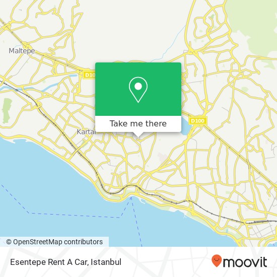 Esentepe Rent A Car map