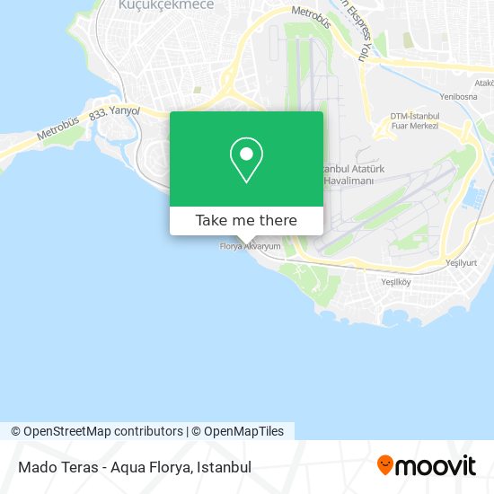 Mado Teras - Aqua Florya map