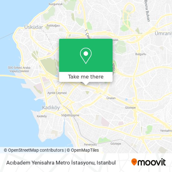 Acıbadem Yenisahra Metro İstasyonu map