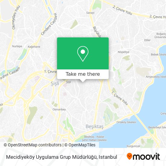 Mecidiyeköy Uygulama Grup Müdürlüğü map