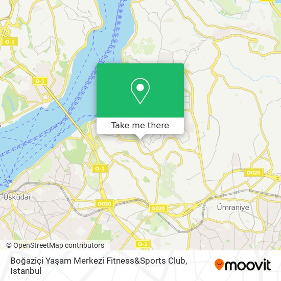 Boğaziçi Yaşam Merkezi Fitness&Sports Club map