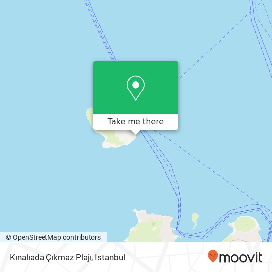 Kınalıada Çıkmaz Plajı map