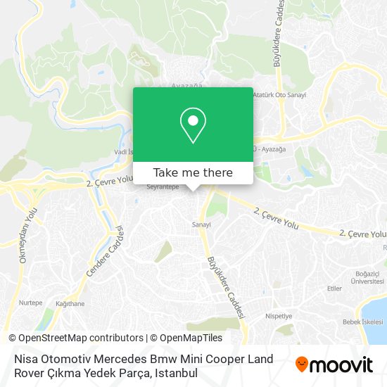 Nisa Otomotiv Mercedes  Bmw  Mini Cooper  Land Rover Çıkma Yedek Parça map