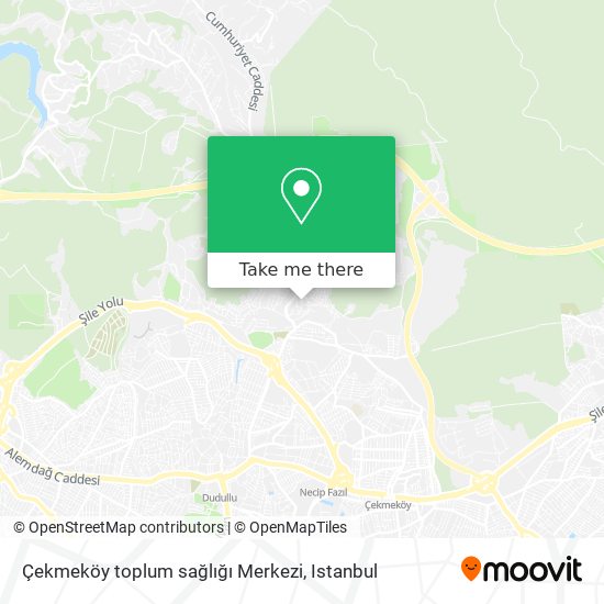 Çekmeköy toplum sağlığı Merkezi map