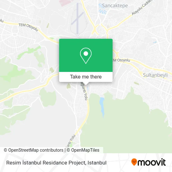 Resim İstanbul Residance Project map