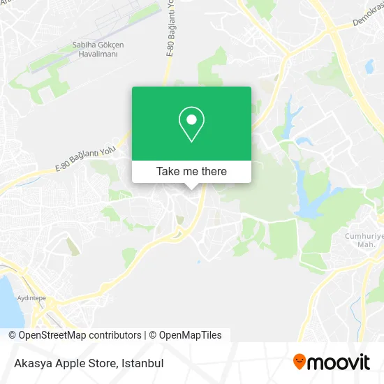 Akasya Apple Store map