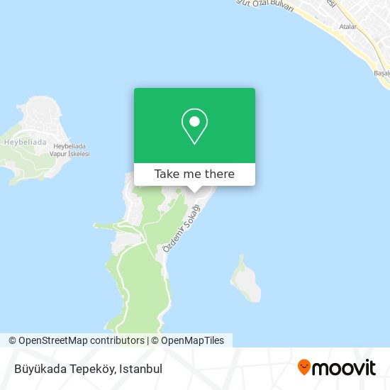 Büyükada Tepeköy map