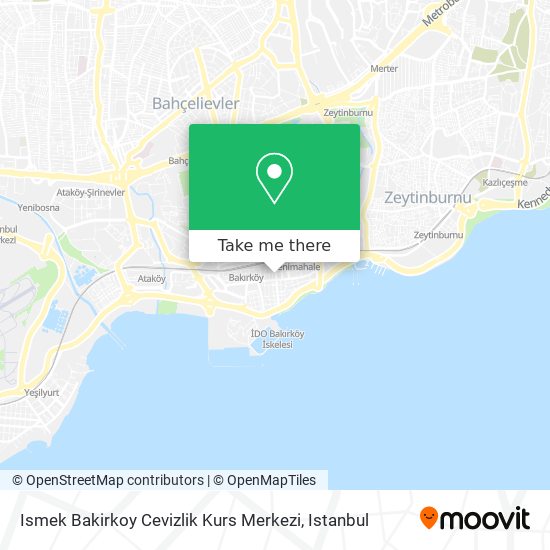 Ismek Bakirkoy Cevizlik Kurs Merkezi map