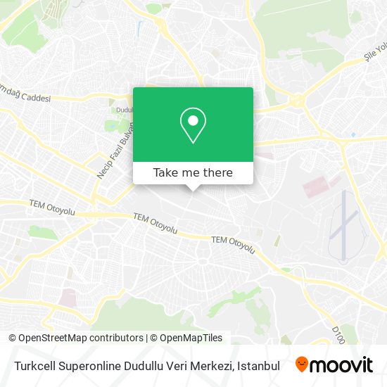 Turkcell Superonline Dudullu Veri Merkezi map