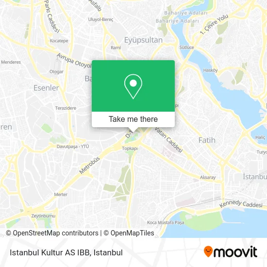 Istanbul Kultur AS IBB map