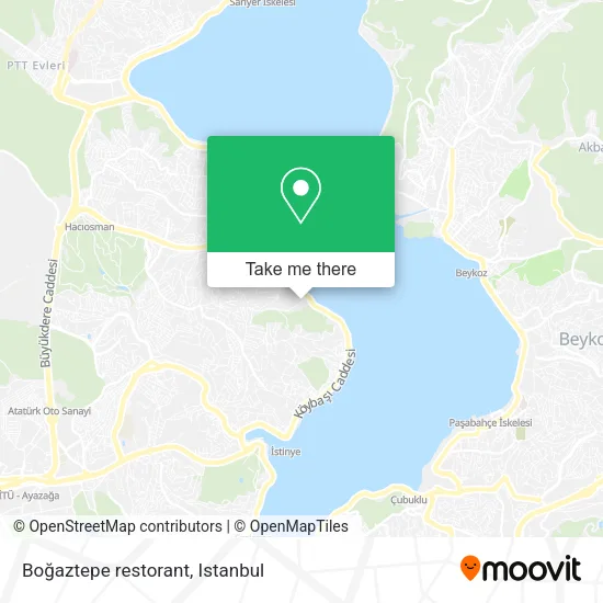 Boğaztepe restorant map