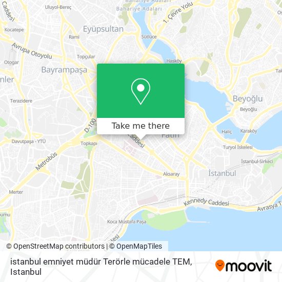 istanbul emniyet müdür Terörle mücadele TEM map