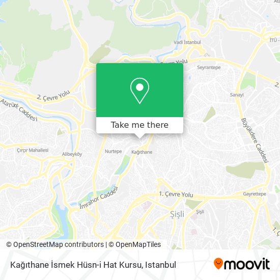 Kağıthane İsmek Hüsn-i Hat Kursu map