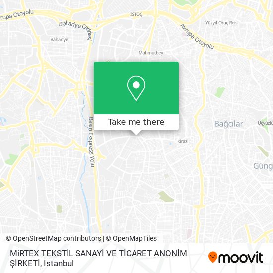 MiRTEX TEKSTİL SANAYİ VE TİCARET ANONİM ŞİRKETİ map