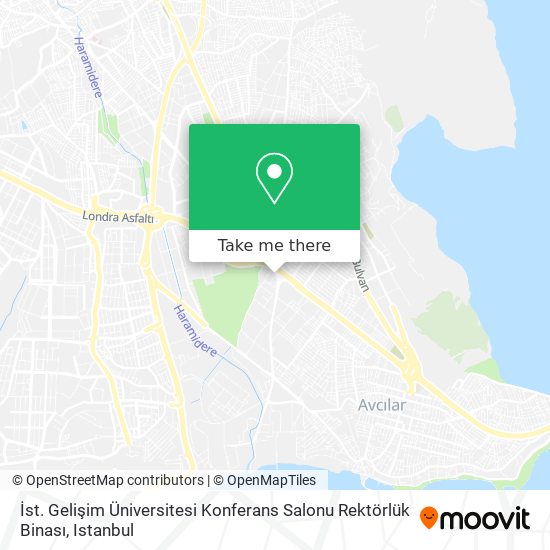 İst. Gelişim Üniversitesi Konferans Salonu Rektörlük Binası map