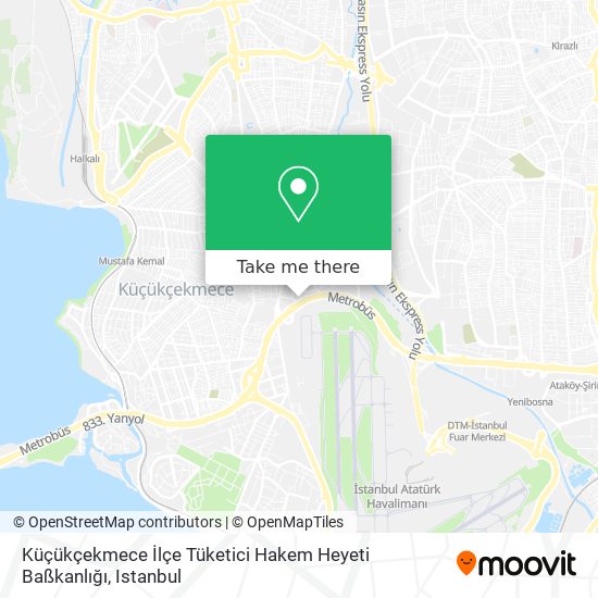 how to get to kucukcekmece ilce tuketici hakem heyeti basskanligi in kucukcekmece by bus cable car train or metro