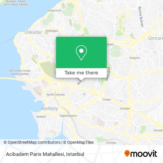 Acibadem Paris Mahallesi map