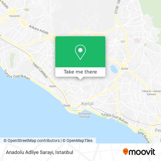 Anadolu Adliye Sarayi map