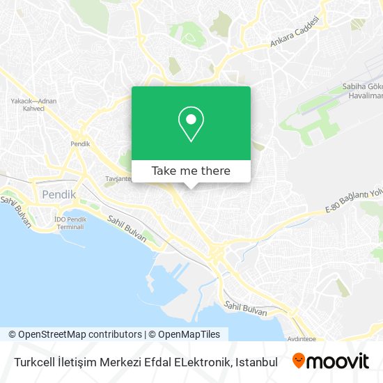 Turkcell İletişim Merkezi Efdal ELektronik map