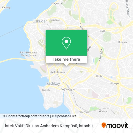 İstek Vakfı Okulları Acıbadem Kampüsü map