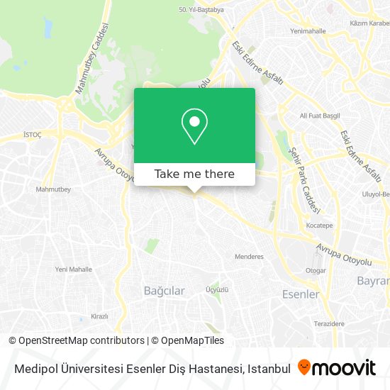 Medipol Üniversitesi Esenler Diş Hastanesi map