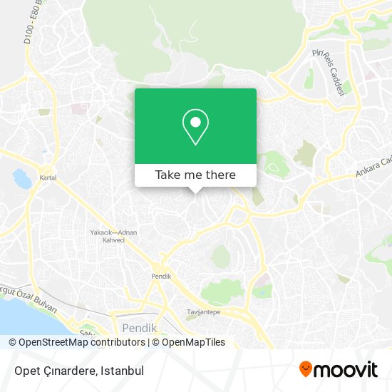 Opet Çınardere map