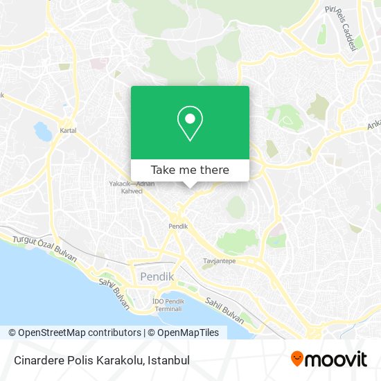 Cinardere Polis Karakolu map