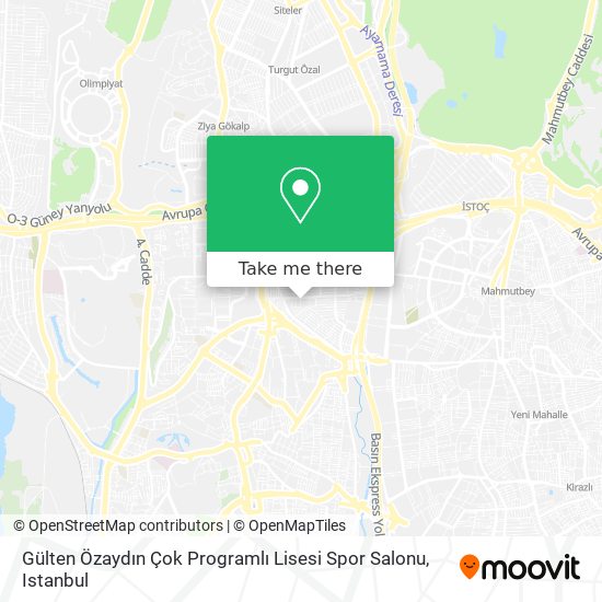 Gülten Özaydın Çok Programlı Lisesi Spor Salonu map