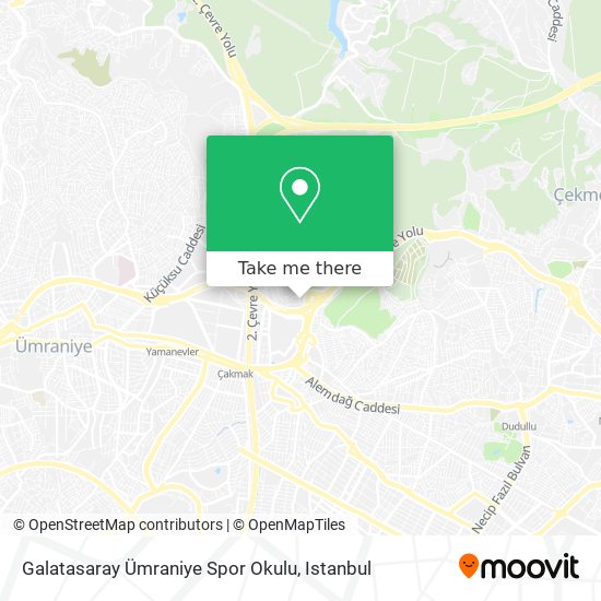 Galatasaray Ümraniye Spor Okulu map