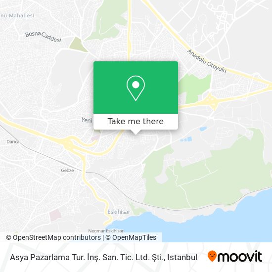 Asya Pazarlama Tur. İnş. San. Tic. Ltd. Şti. map