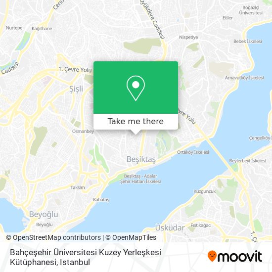 Bahçeşehir Üniversitesi Kuzey Yerleşkesi Kütüphanesi map