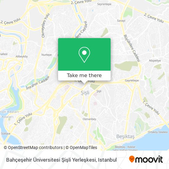 Bahçeşehir Üniversitesi Şişli Yerleşkesi map