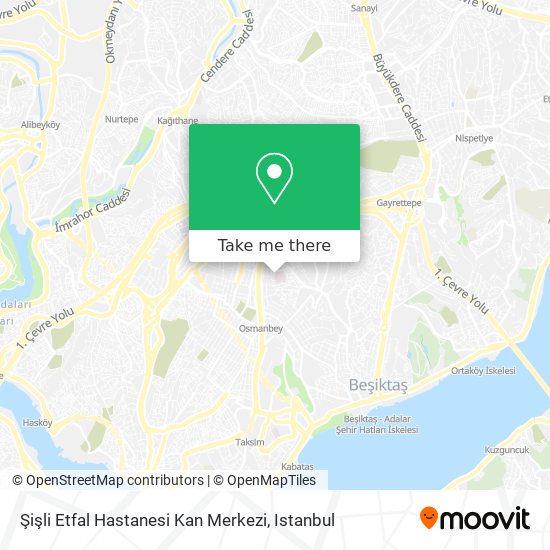 Şişli Etfal Hastanesi Kan Merkezi map