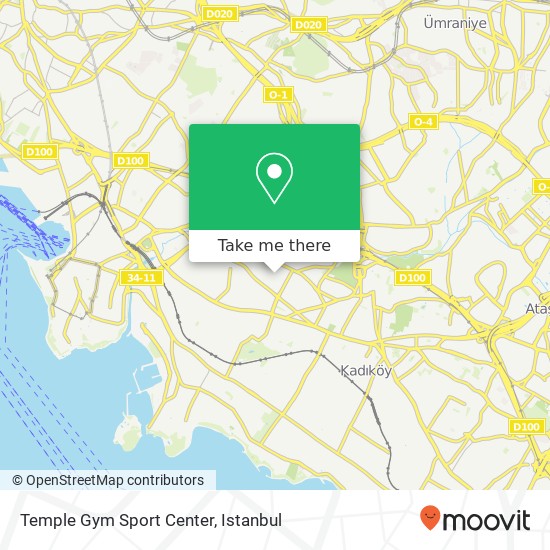 Temple Gym Sport Center map